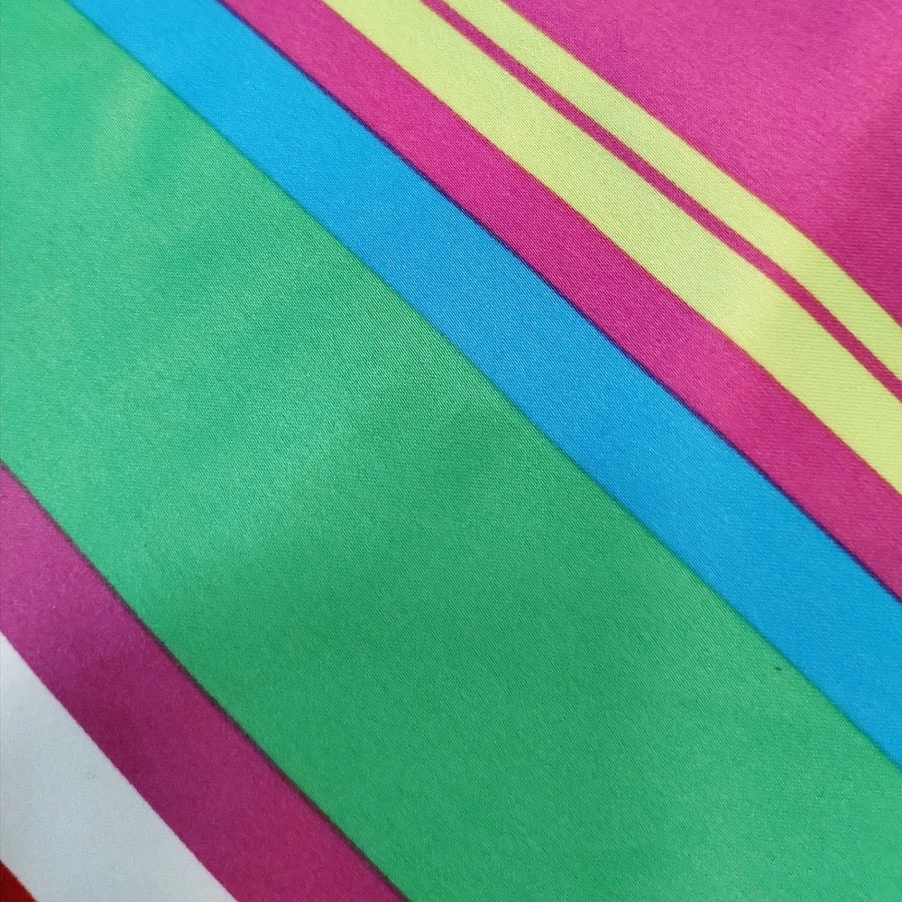Chaps Ralph Lauren Striped Satin Necktie Halter Top - Picture 5 of 7